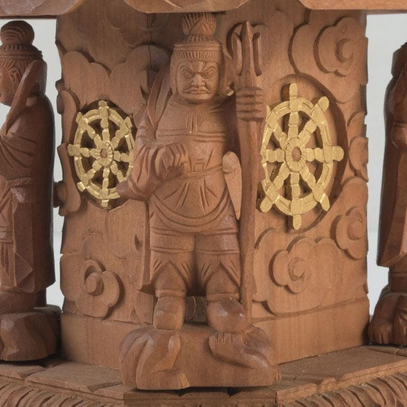 江戸(倉庫)　仏教美術　桧彫刻　大日如来像　仏像　置物　V　9312