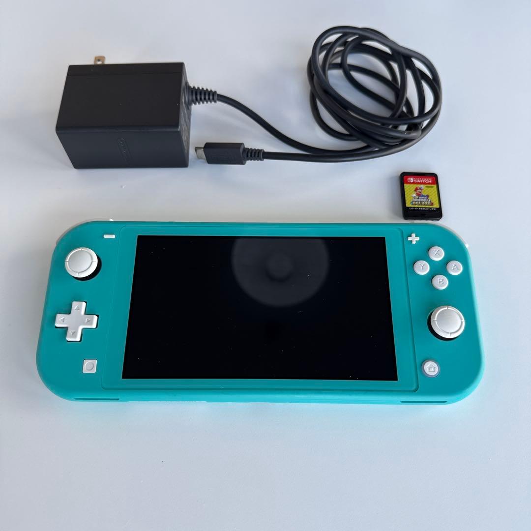 Nintendo Switch Lite ターコイズ 本体 充電器・カード付き