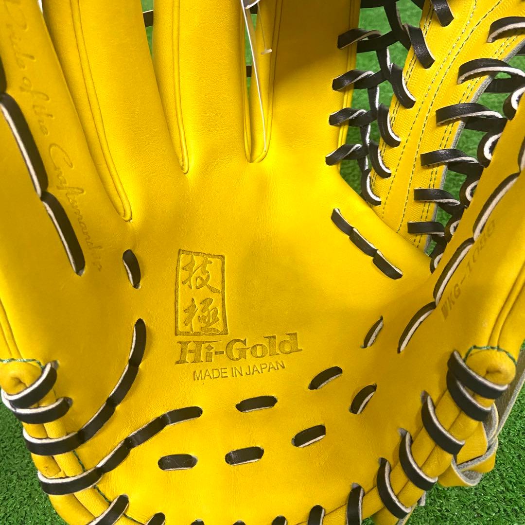 【未使用品】　ハイゴールド　硬式野球　グローブ　外野手　左利き