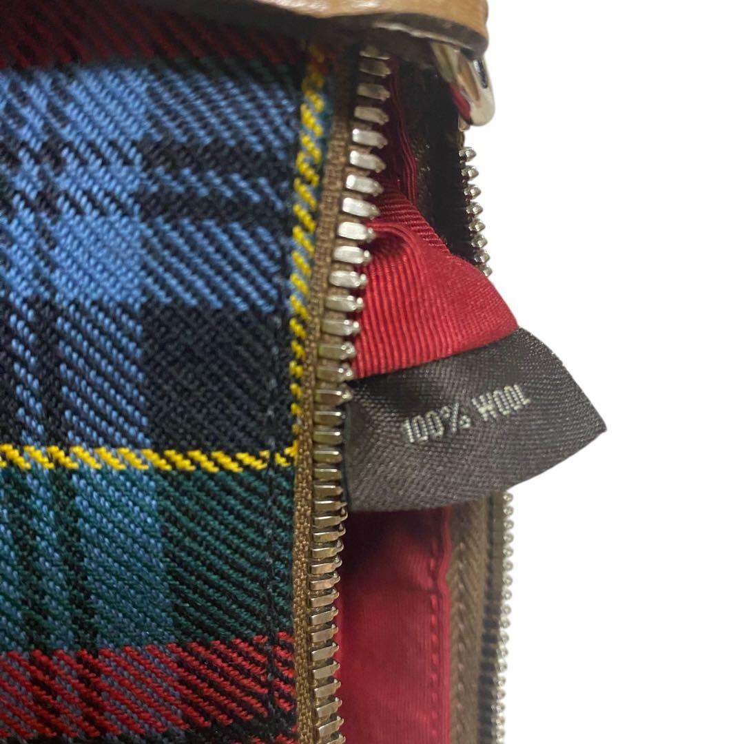 希少　COACH ワンショルダー　アクセサリーポーチ ハンドバッグ チェック