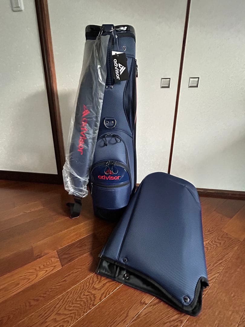 再お値下げ【新品.未使用】25年型モデルadvisar キャディバッグ. 紺