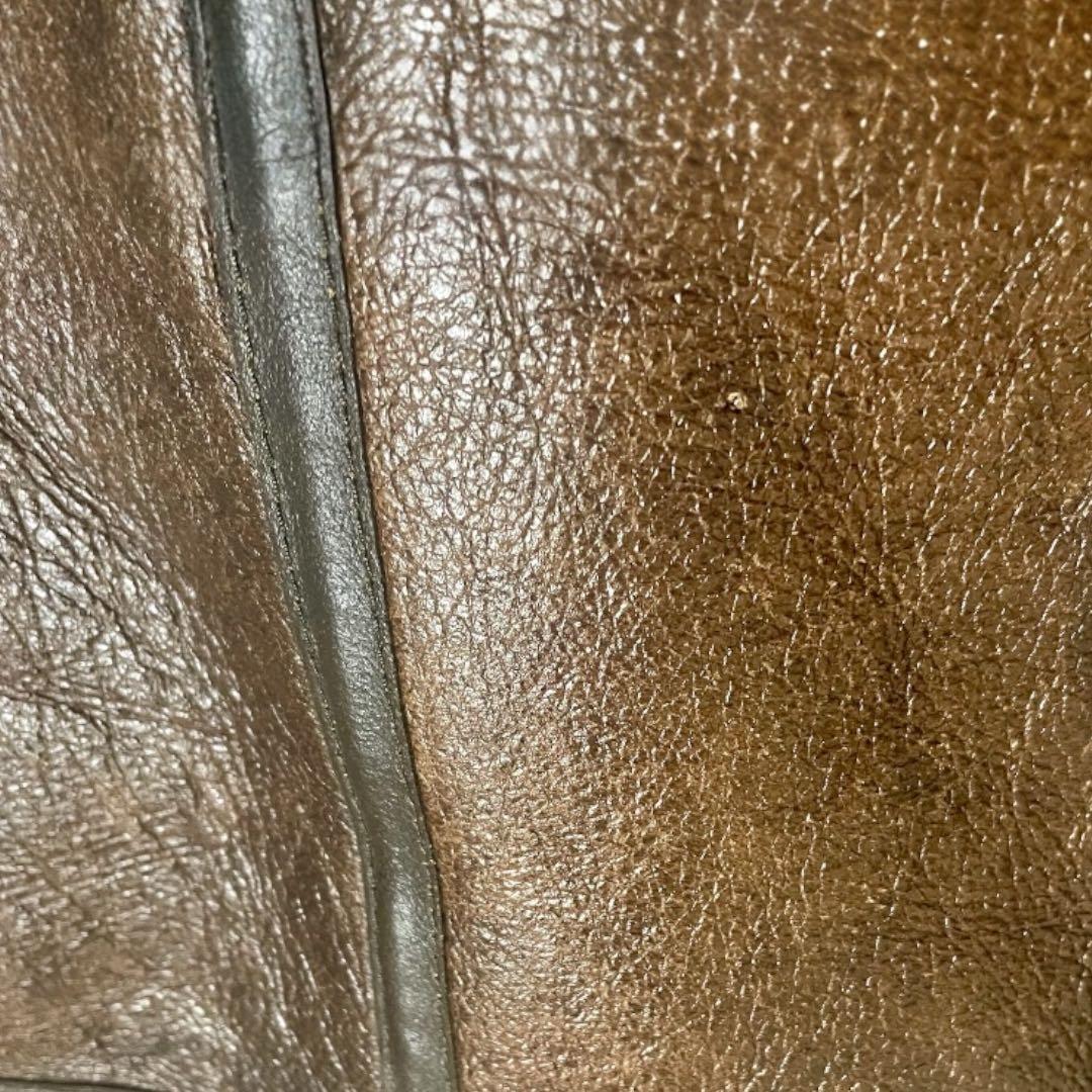 TYPE B-3 レザーフライトジャケット　リアルムートン　ビンテージ