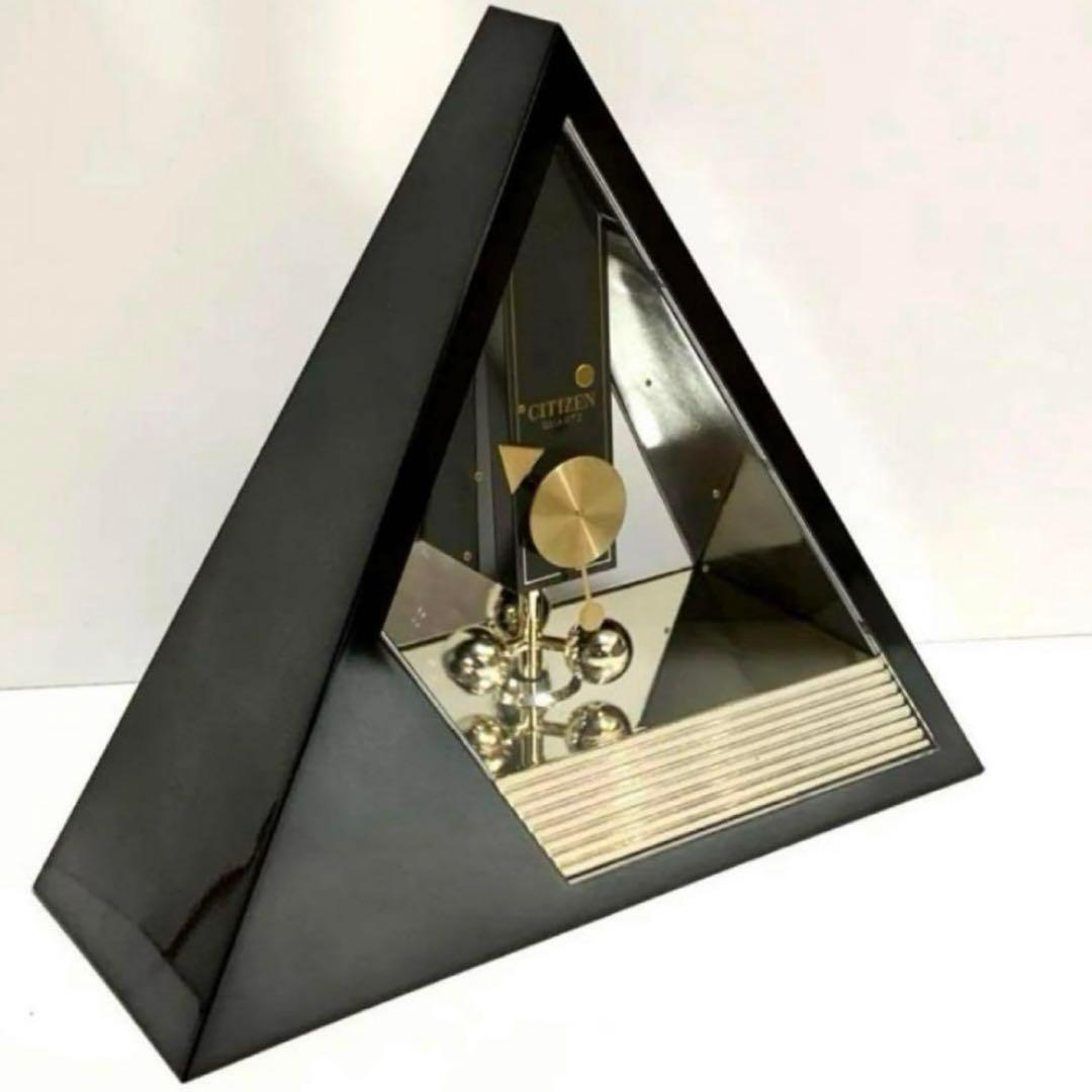 CITIZEN シチズン　置き時計　三角形　振り子時計