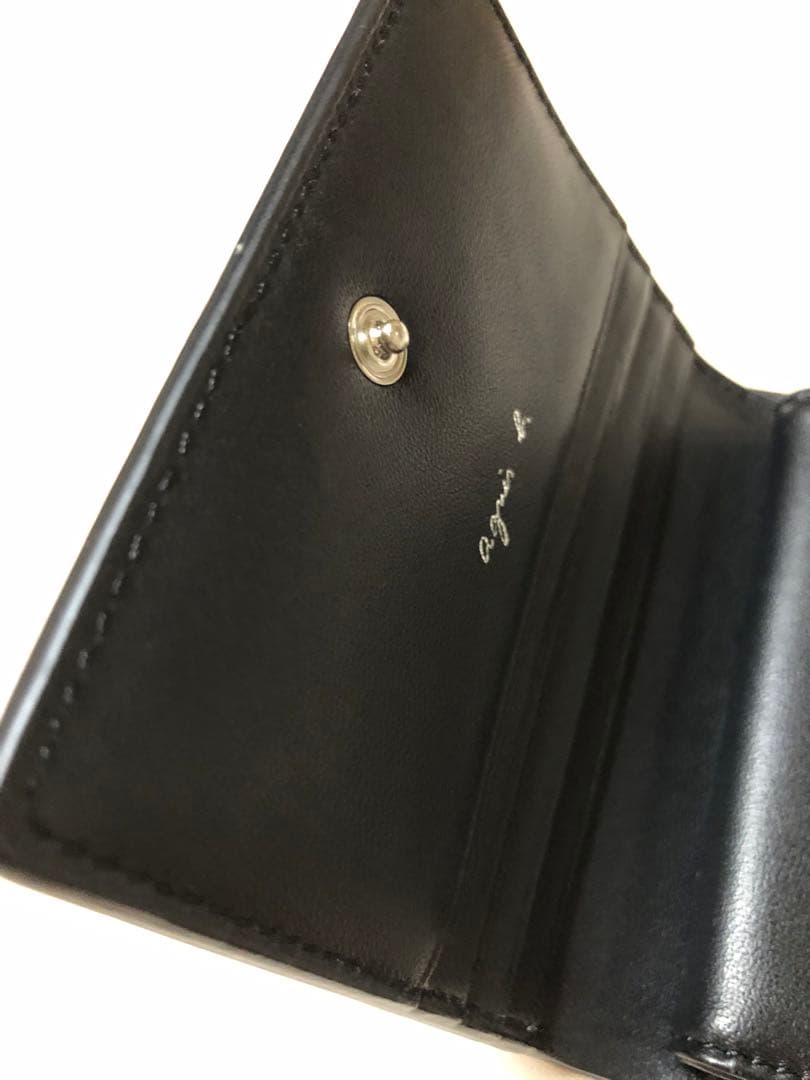 agnes b. アニエスベー 二つ折り財布 リボン ブラック