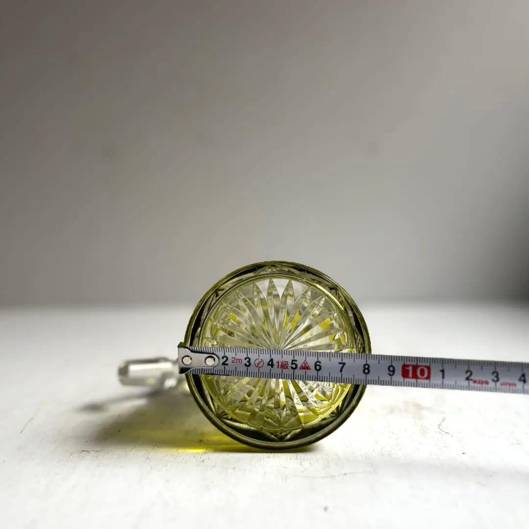 602 BACCARAT オールドバカラ ラグニーLAGNY カラフ 黄色被せ