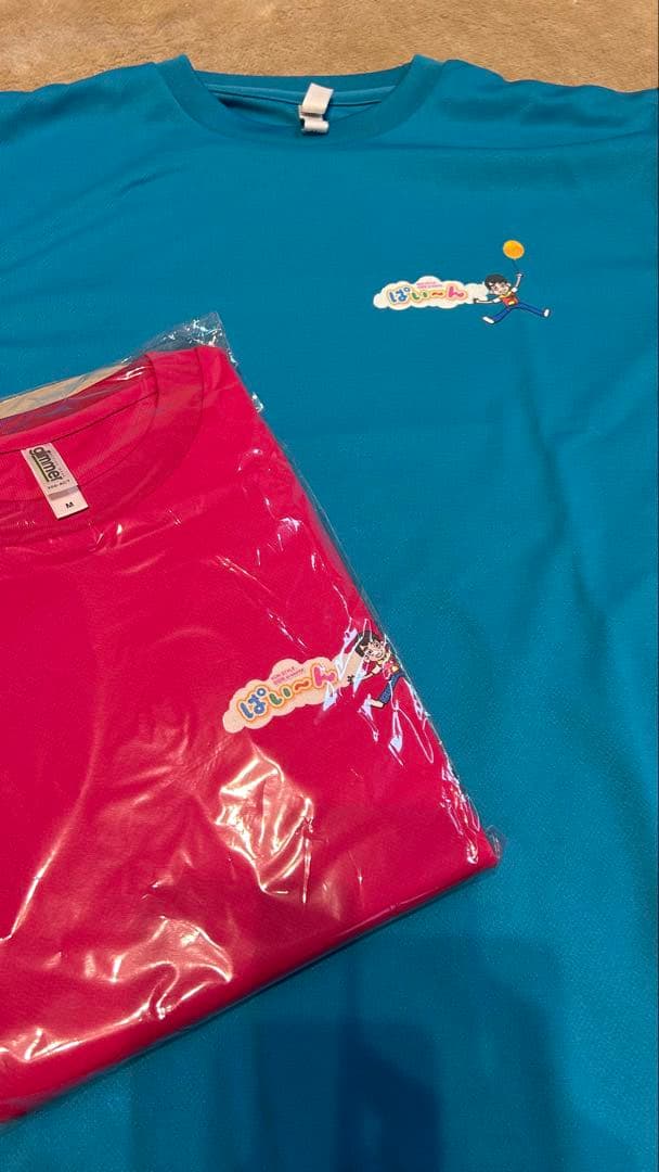 【ノンスタ石田明】ぱい〜ん Tシャツ 青LL ピンクM