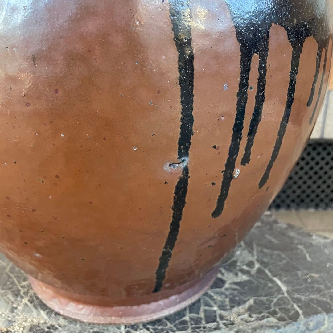 常滑焼 久松 陶器 壺 甕【昭和レトロ】山野草鉢 植木鉢 プランターカバー