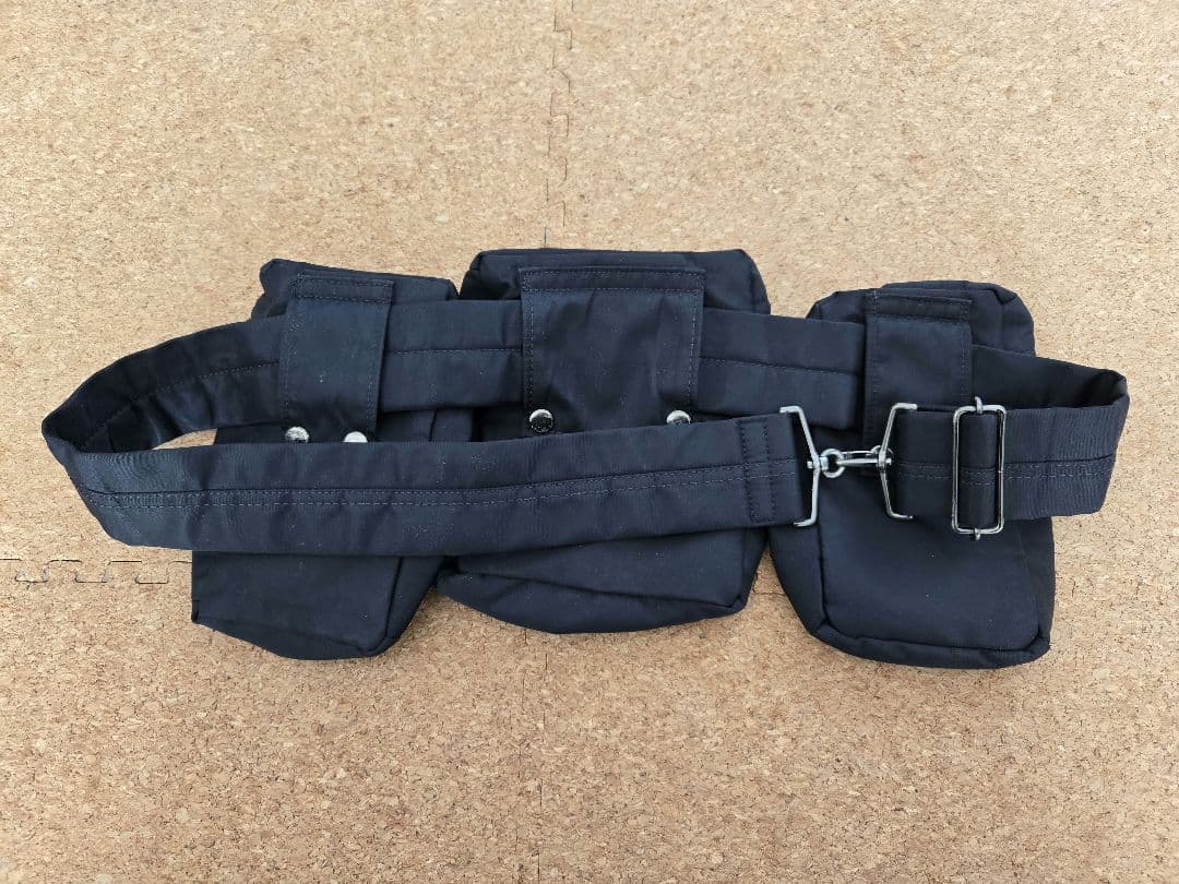 JPG ジャンポールゴルチェ 3連 ウエストポーチ 黒 - メルカリ