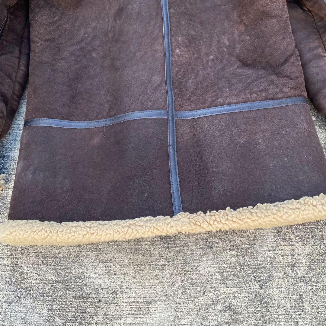 希少　美品　アヴィレックス B-7 ムートン アラスカンコート ヴィンテージ　茶