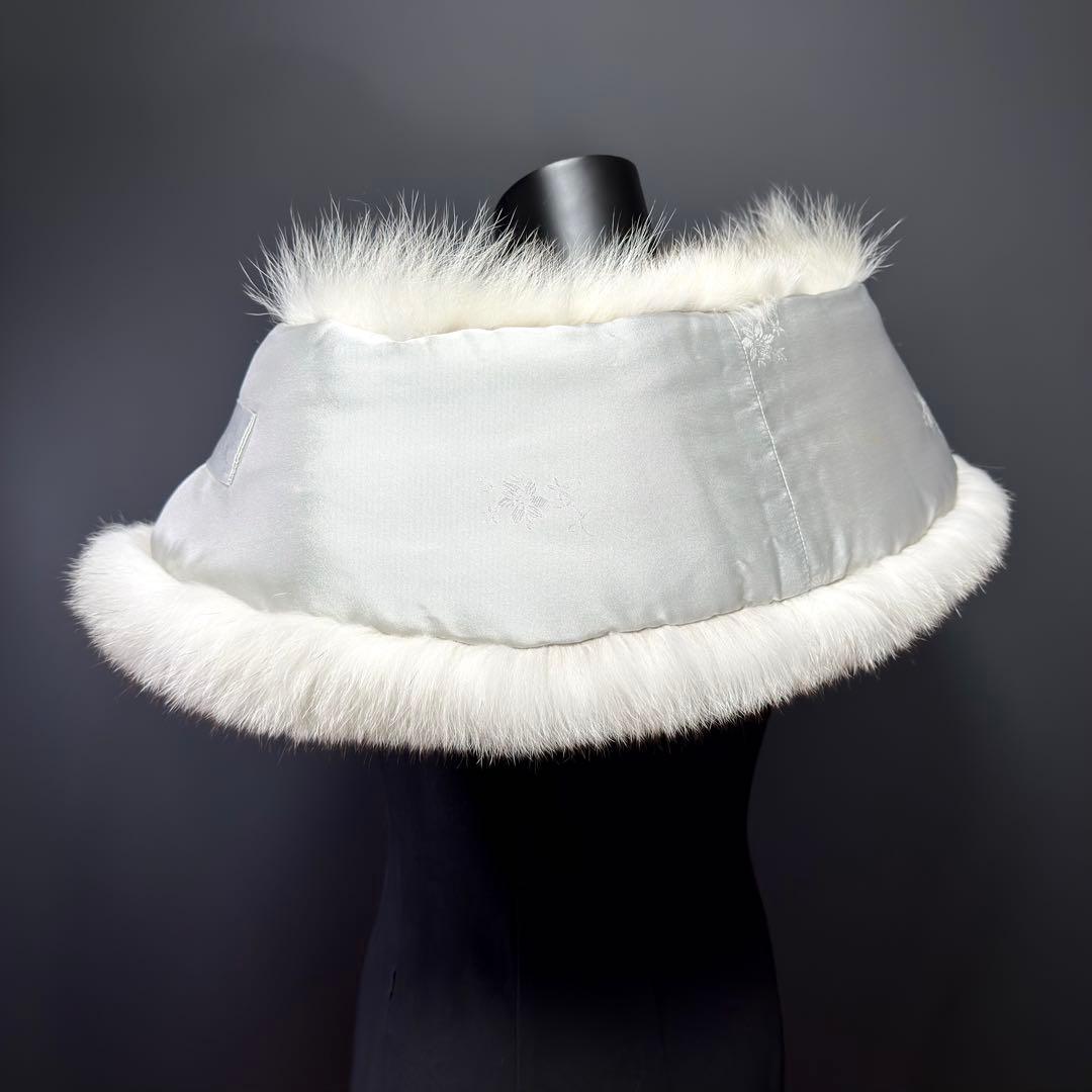 【美淡】SAGA FOX サガフォックス ショール ブルーフォックス 薄花 品格