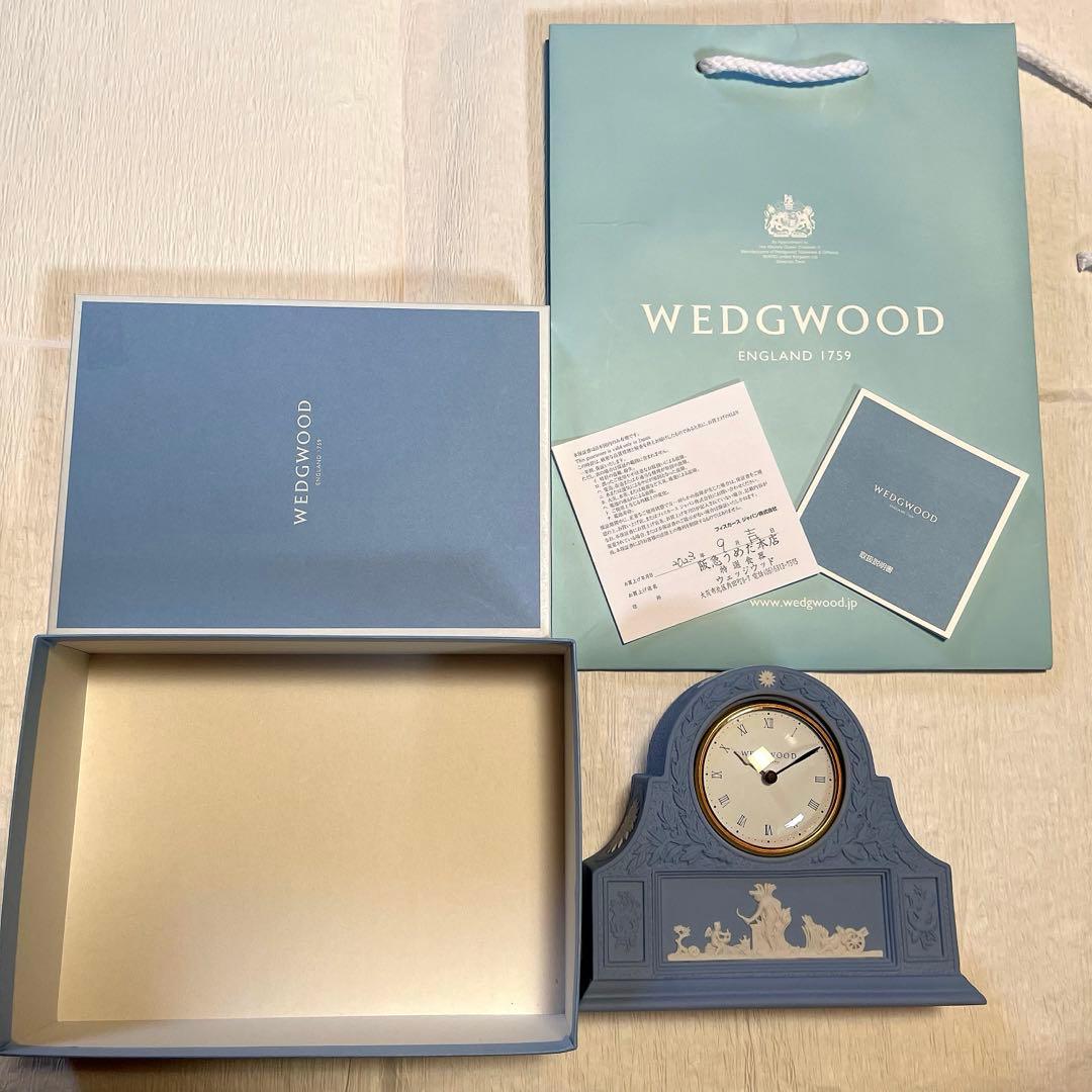 新品未使用　 ジャスパー ペール ブルー マントルクロック