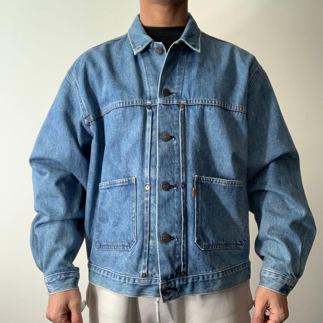 87年製 リーバイス デニムジャケット L 日本製 オレンジタブ 70626