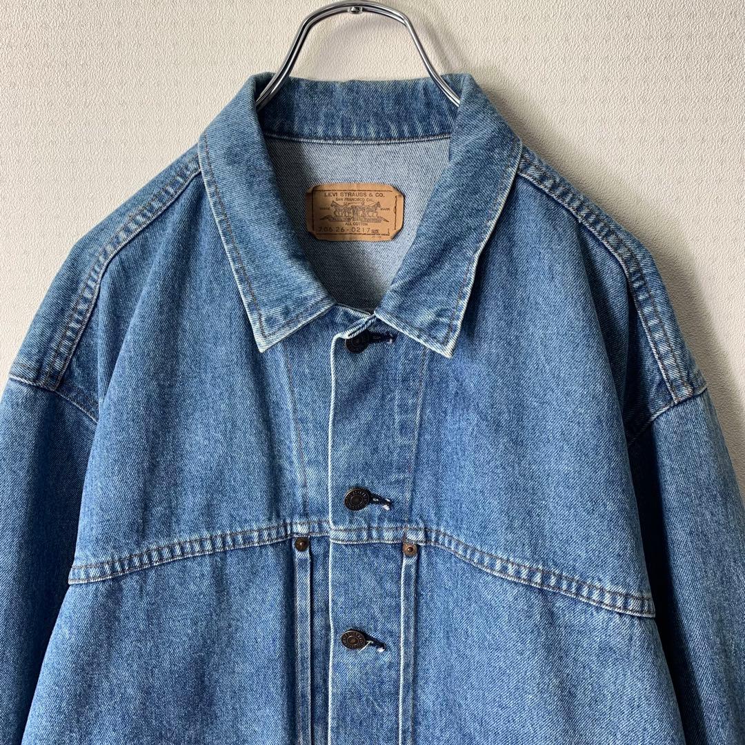 87年製 リーバイス デニムジャケット L 日本製 オレンジタブ 70626