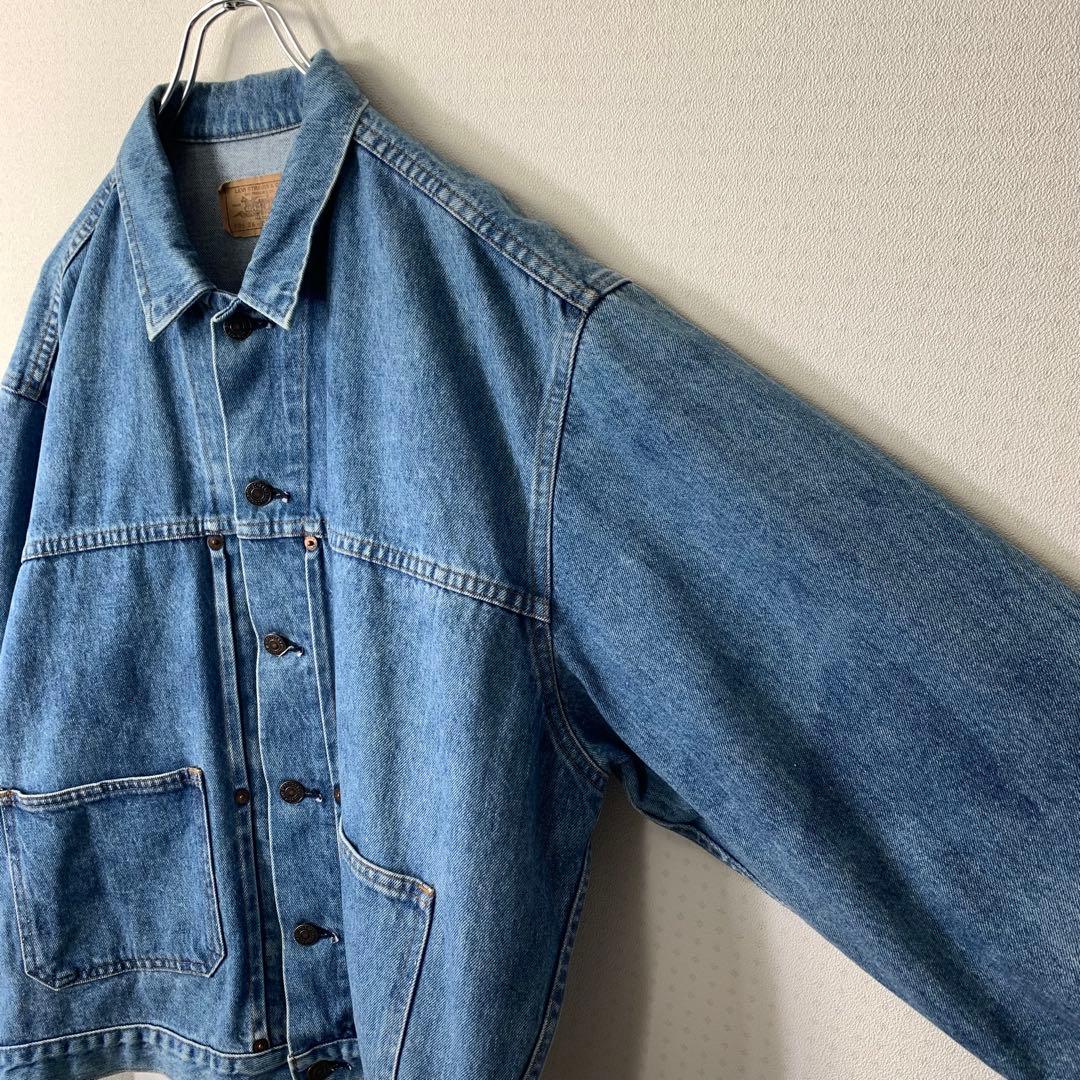 87年製 リーバイス デニムジャケット L 日本製 オレンジタブ 70626