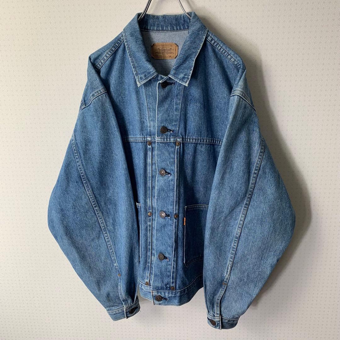 87年製 リーバイス デニムジャケット L 日本製 オレンジタブ 70626