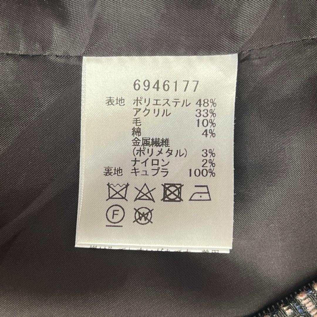 【極美品】ルネ フロントジップワンピース 36 S リボンブローチ付　ピンク