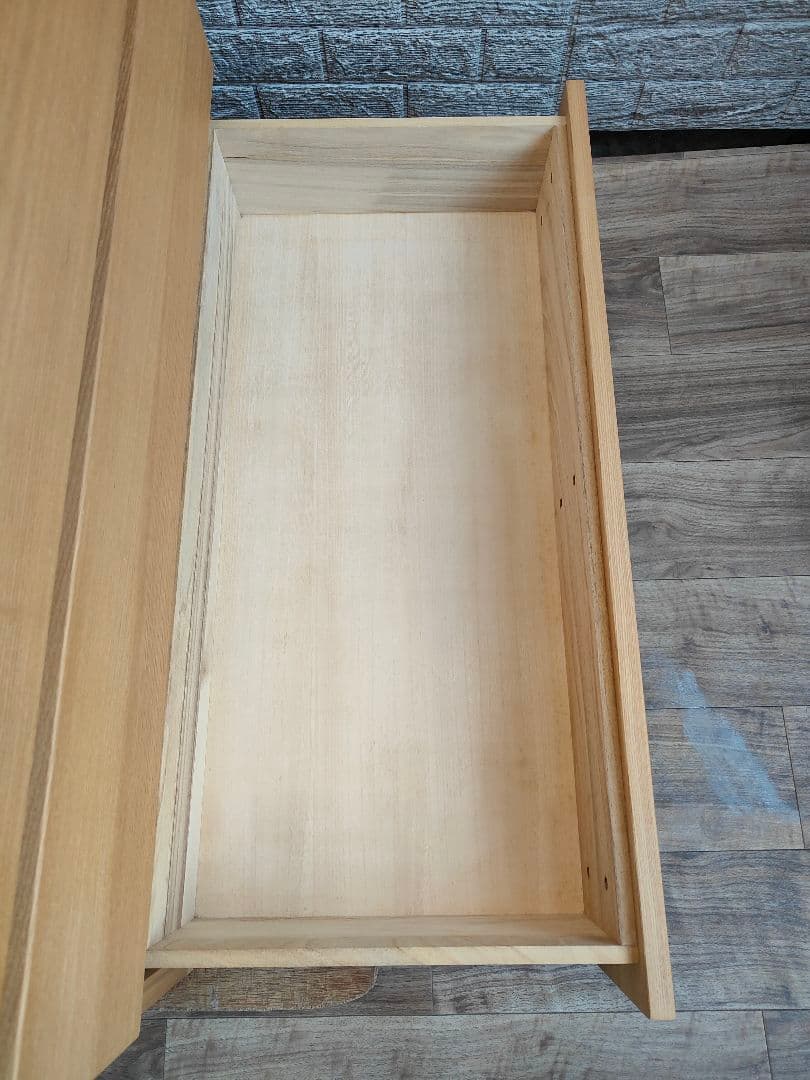 MUJI 無印良品 廃盤品 チェスト 4段 タモ材