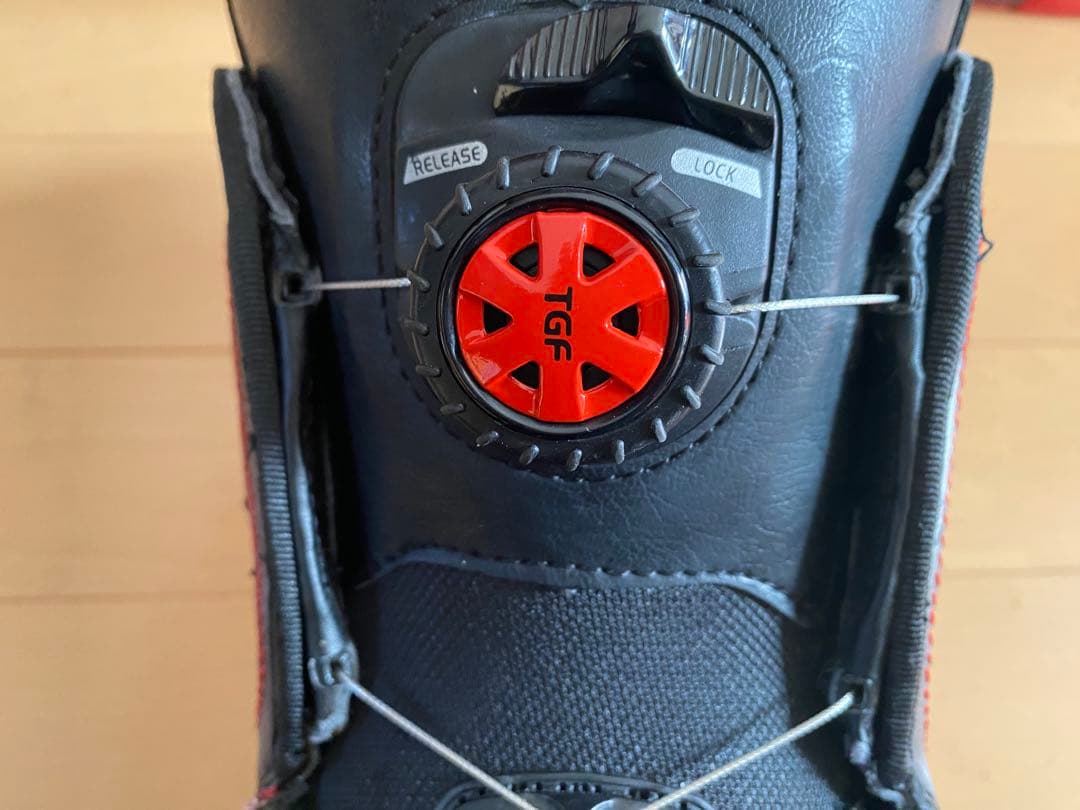 kissmark スノーボードブーツ US6.0 JPN23.0 チェック　赤