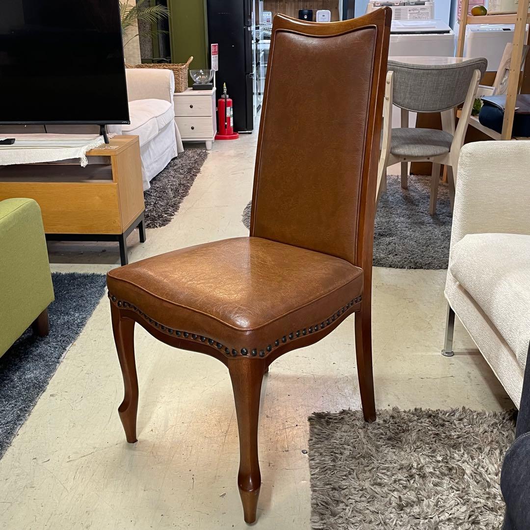 MARUNI マルニ木工⭐️ベルサイユシリーズ　ハイバックチェア　鋲打ち