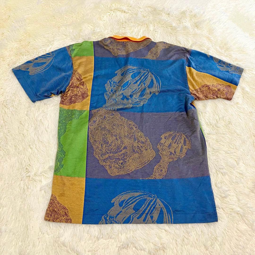 90s 美品 J's ジャンボ尾崎 ポロシャツ ゴルフウェア 派手 マルチ L