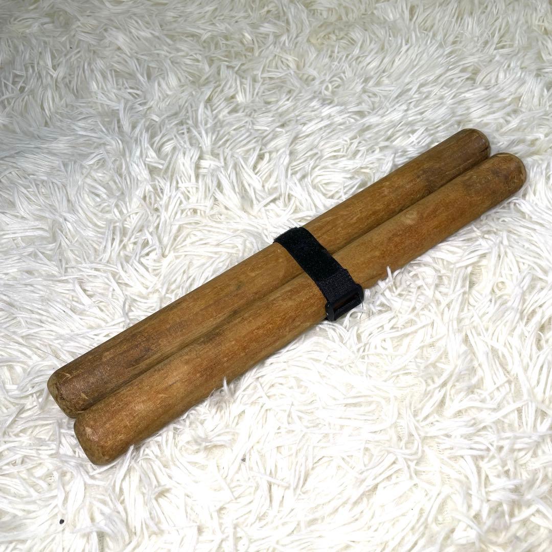 【最終値引き】和太鼓 木製　バチ付き