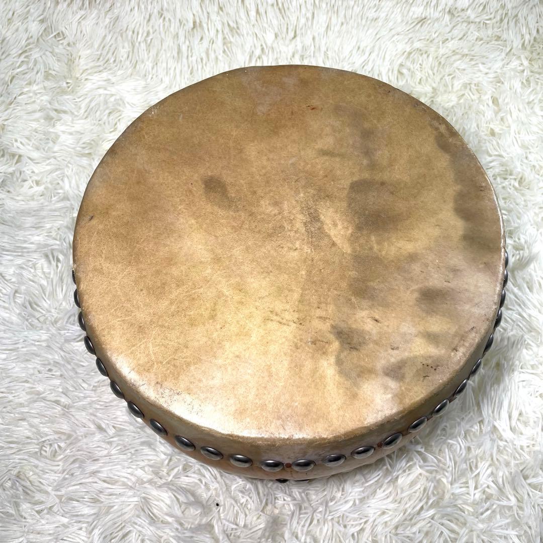 【最終値引き】和太鼓 木製　バチ付き