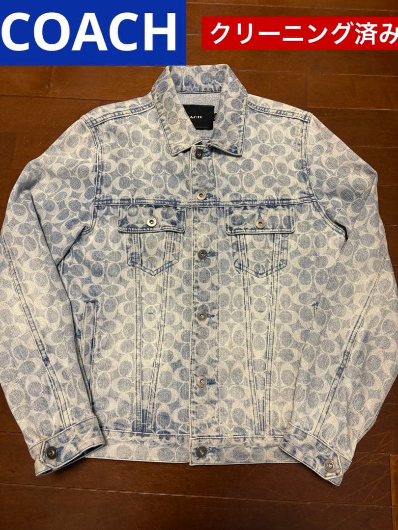 COACH ロゴパターン デニムジャケット S
