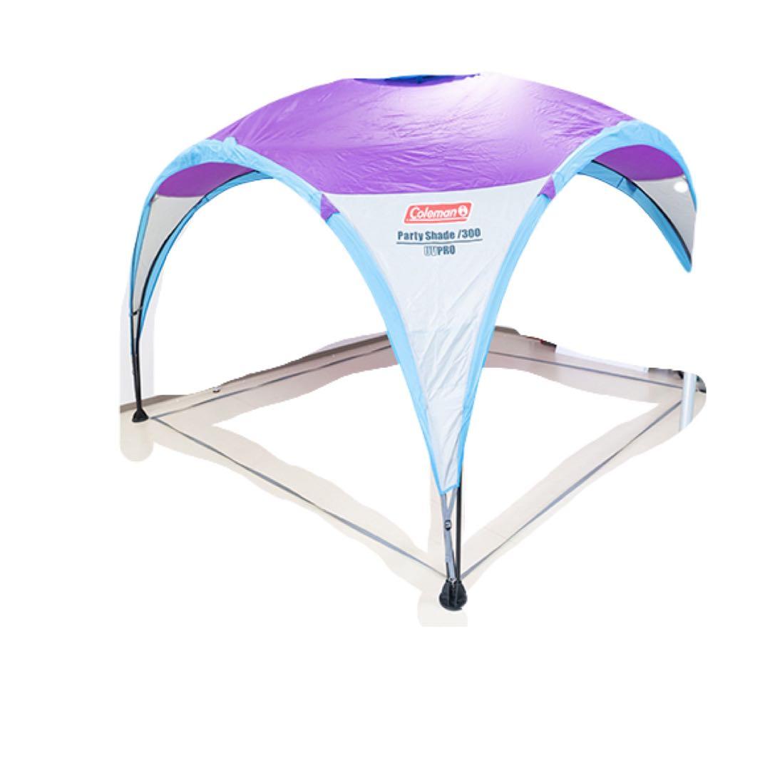 希少 Coleman コールマン パーティーシェード／300 パープル初心者