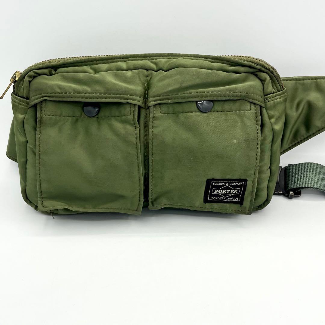 PORTER TANKERウエストバッグ ポーター タンカー セージグリーン 緑