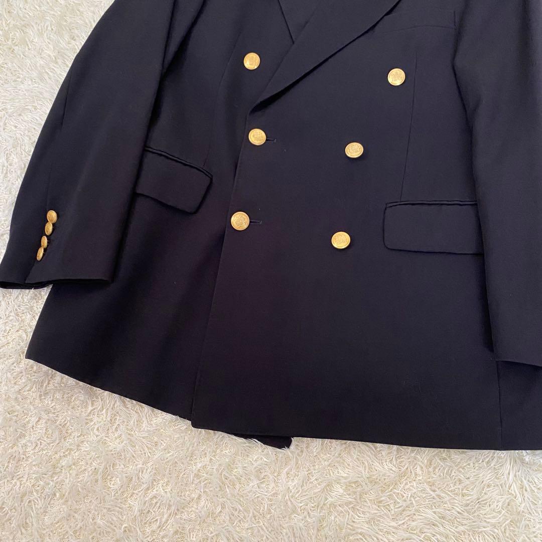 美品】アクアスキュータム 紺ブレ ダブル 金ボタン 38(S) ユニセックス