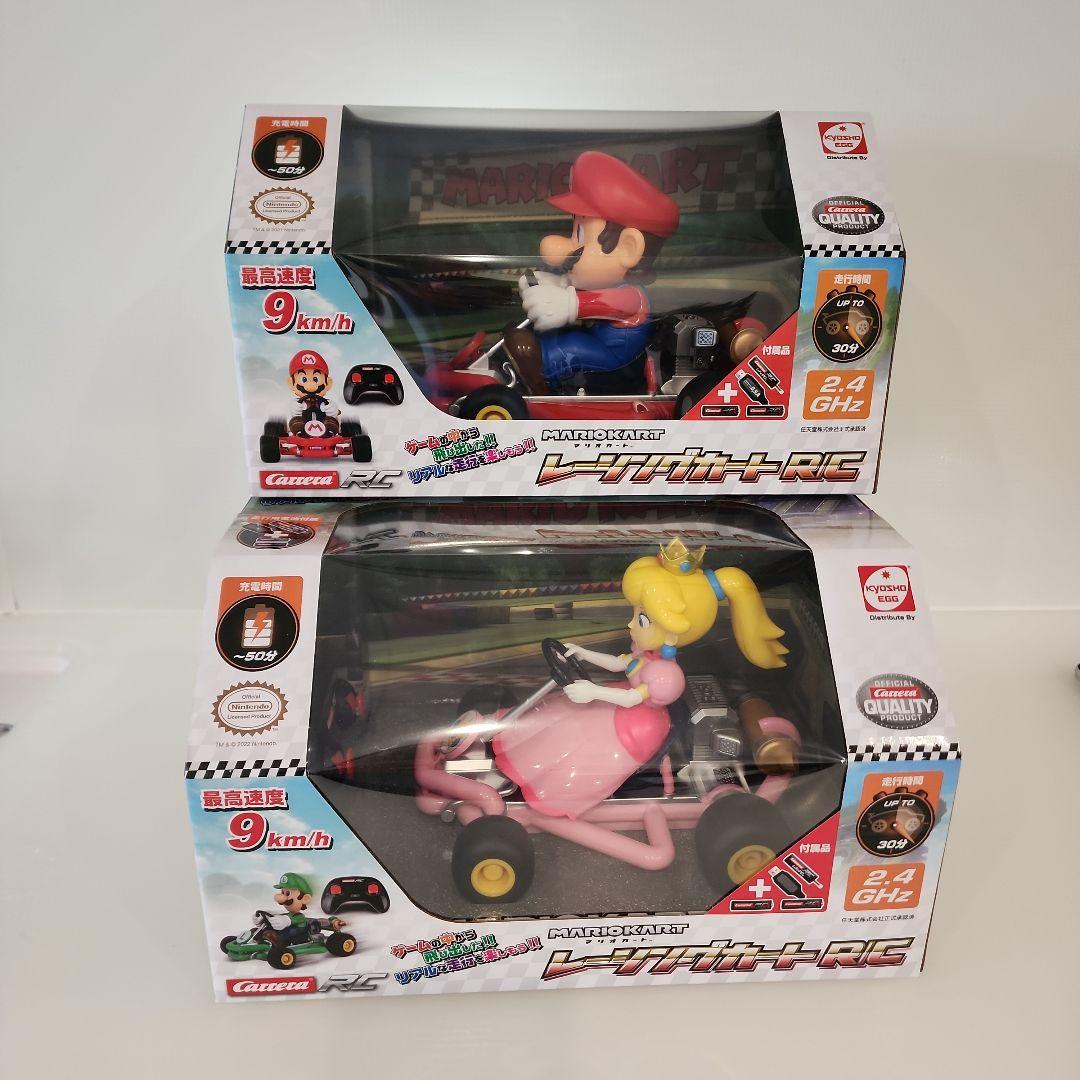 新品ラジコン マリオカート レーシングカート R/C マリオ & ピーチ姫 ２台