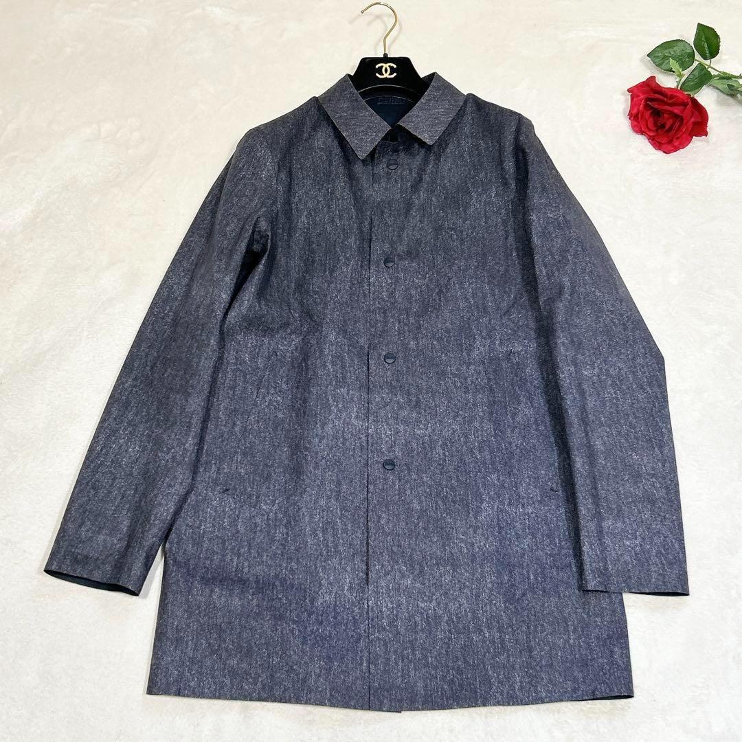 未使用✨　ヘルノ　herno ステンカラー　コート　リバーシブル　ゴム引き 48