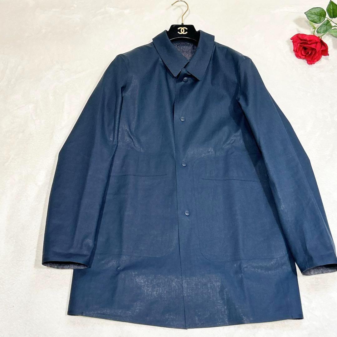 未使用✨　ヘルノ　herno ステンカラー　コート　リバーシブル　ゴム引き 48