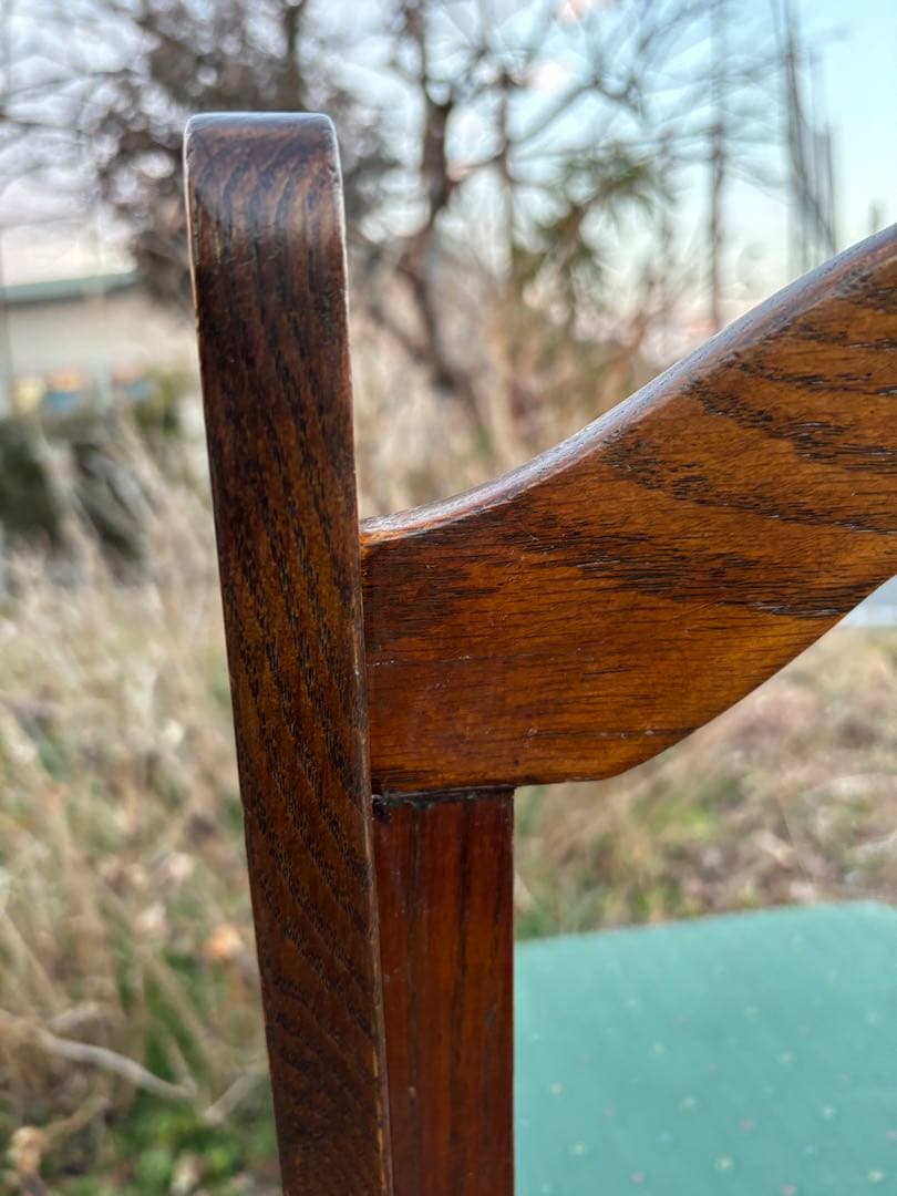 三越ブルージュ/カントリーハウス　ダイニングチェア③ヴィンテージ　オーク材