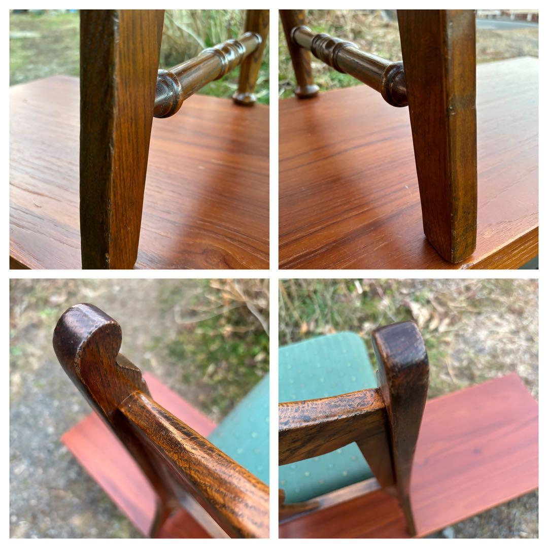 三越ブルージュ/カントリーハウス　ダイニングチェア③ヴィンテージ　オーク材