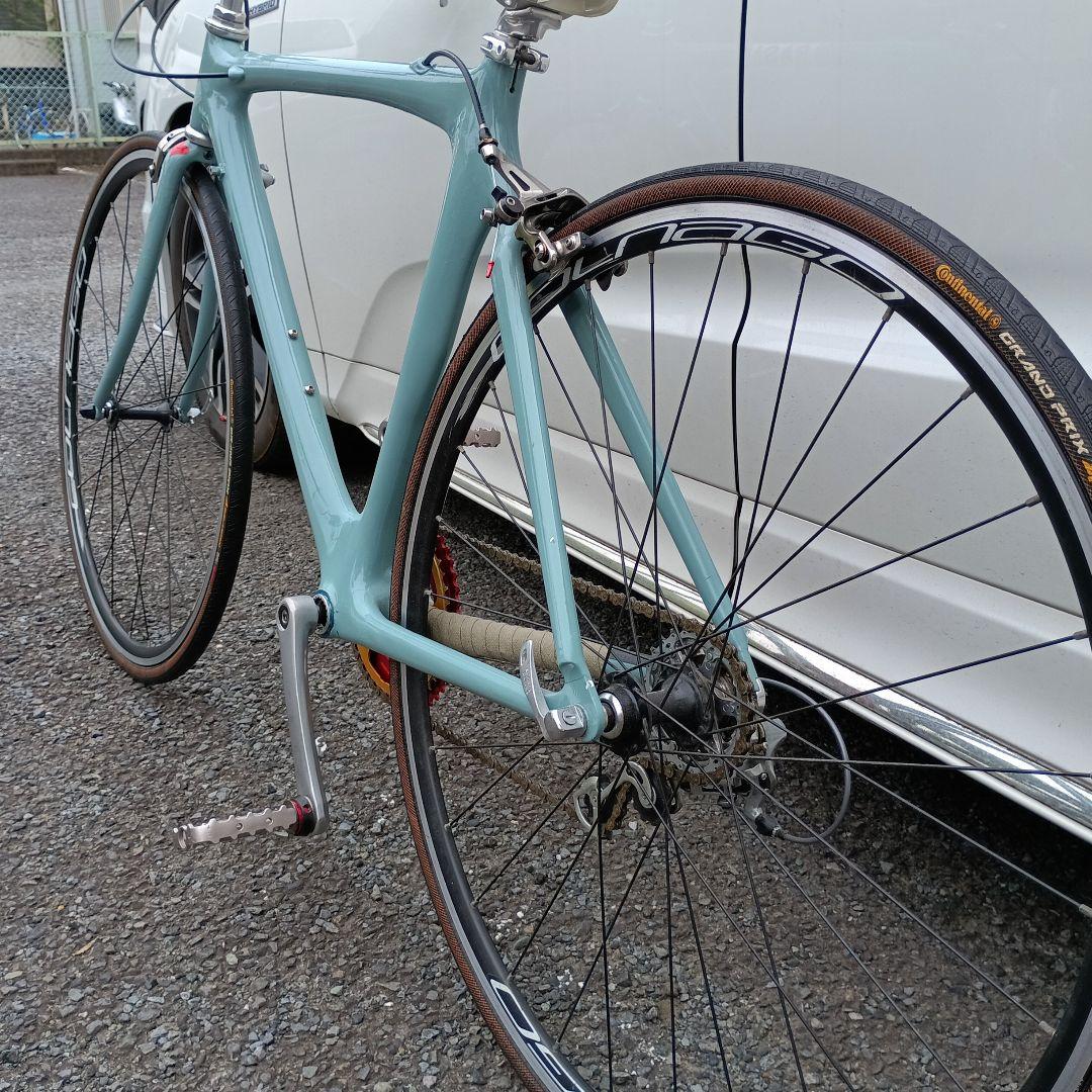 カスタム ロードバイク 水色