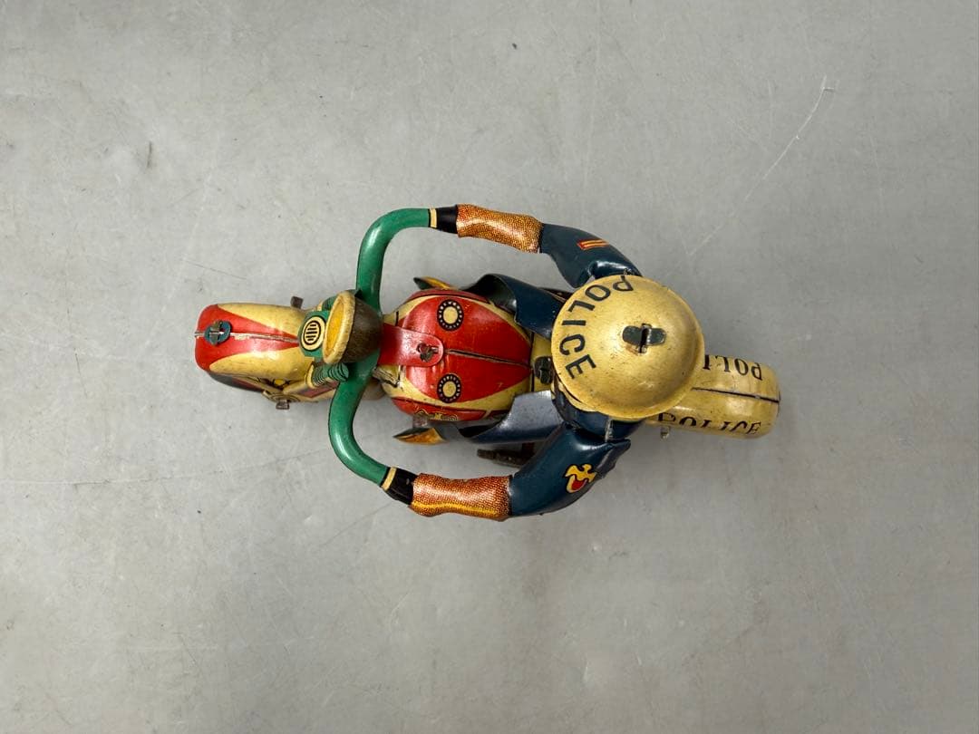 青柳商店ブリキ POLICEPATROLMOTORCYCLE 警察バイク レトロ - メルカリ