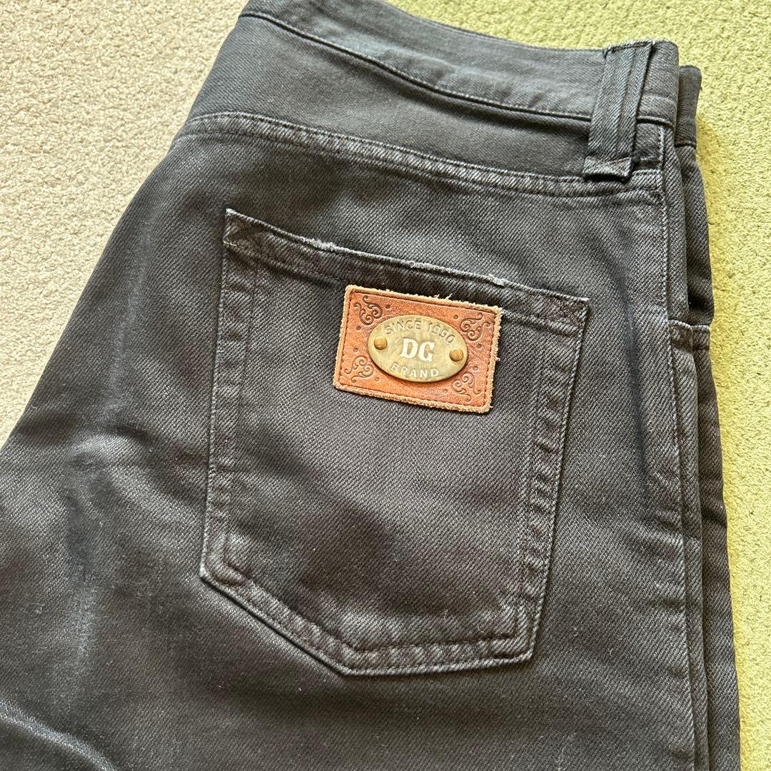 ドルガバ☆ブラックデニム☆46☆ワイドストレート超美品