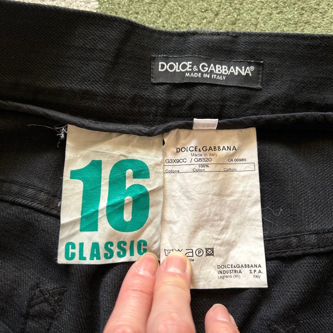 ドルガバ☆ブラックデニム☆46☆ワイドストレート超美品