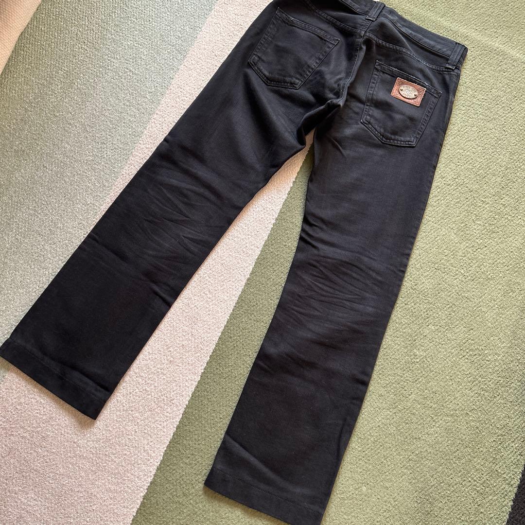 ドルガバ☆ブラックデニム☆46☆ワイドストレート超美品