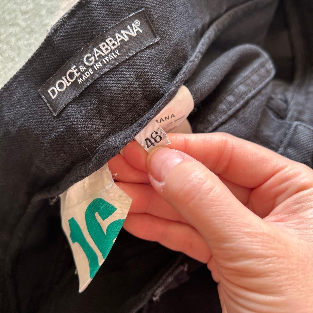 ドルガバ☆ブラックデニム☆46☆ワイドストレート超美品