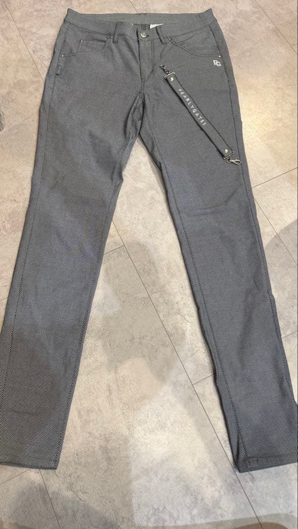 パーリーゲイツ アウターコットンニット、パンツ２点セット