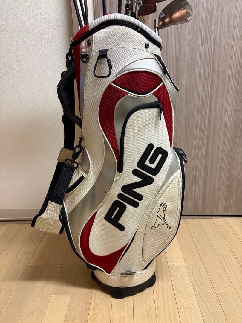 初心者向けメンズゴルフクラブセット PINGキャディバッグ　おまけ付き