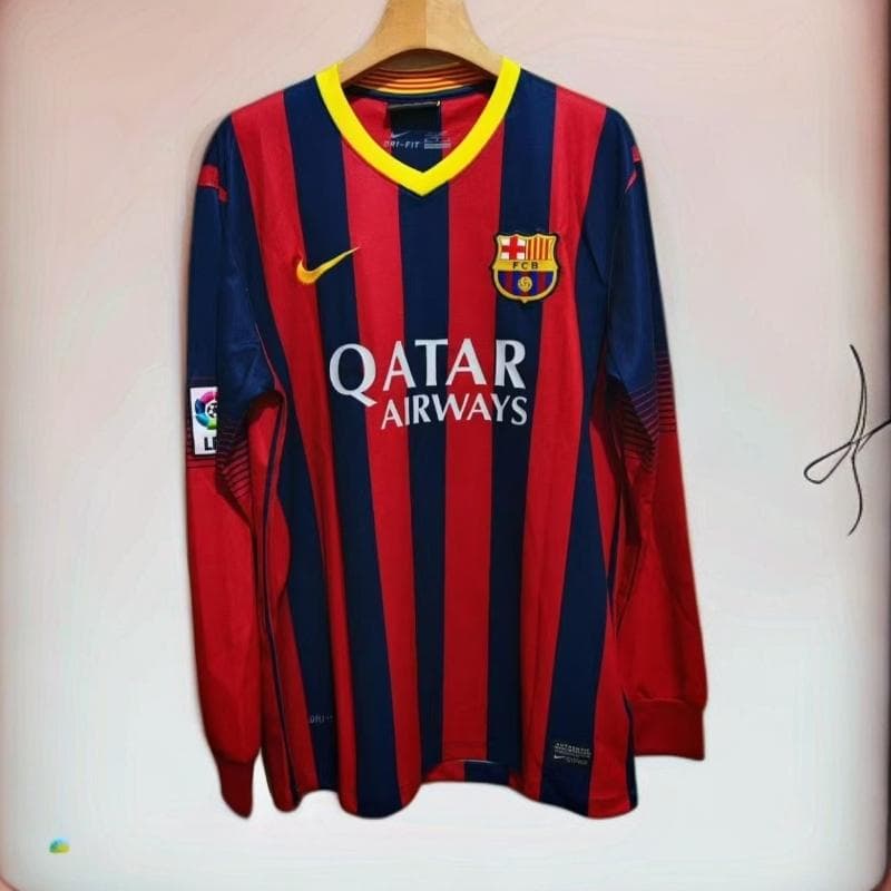 新品、未使用！13-14 バルセロナ メッシ 10番 長袖 シャツ