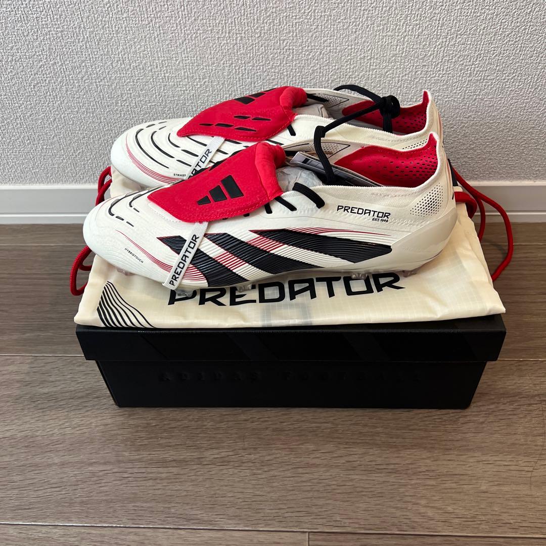 adidas Predator サッカーシューズ ホワイト/レッド/ブラック