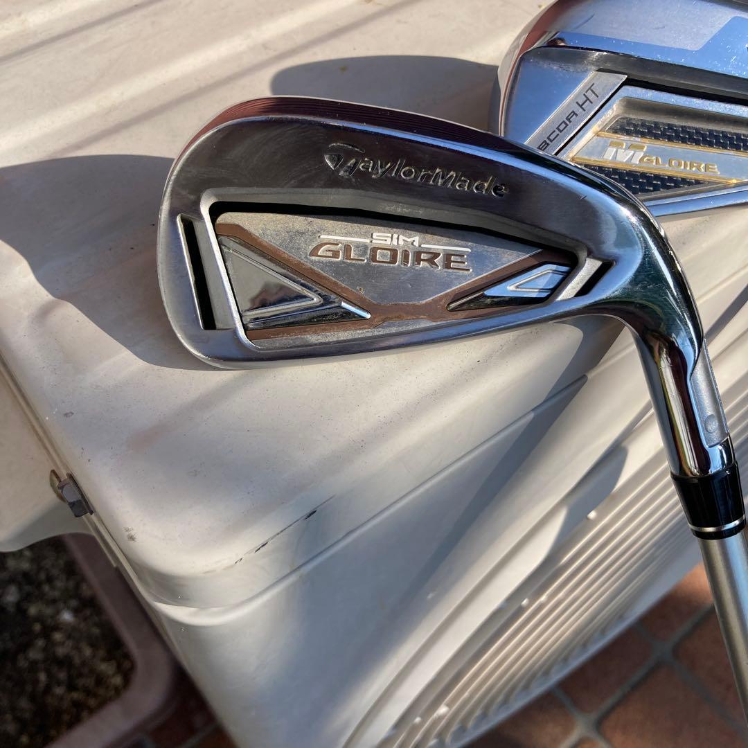 希少Mグローレアイアン7〜Ａ、simグローレ6 番　6本mci80r純正　Ｄ1