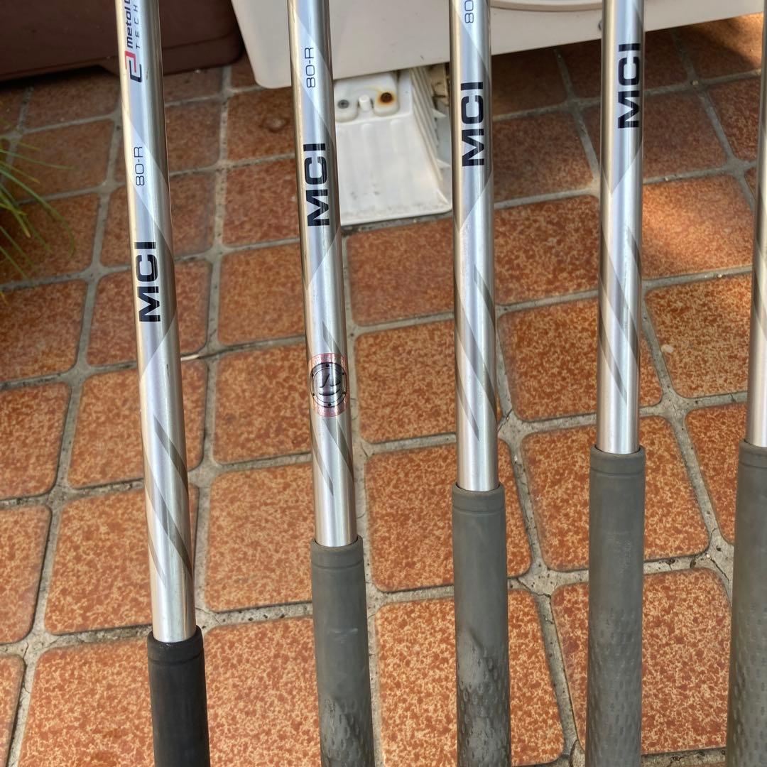 希少Mグローレアイアン7〜Ａ、simグローレ6 番　6本mci80r純正　Ｄ1