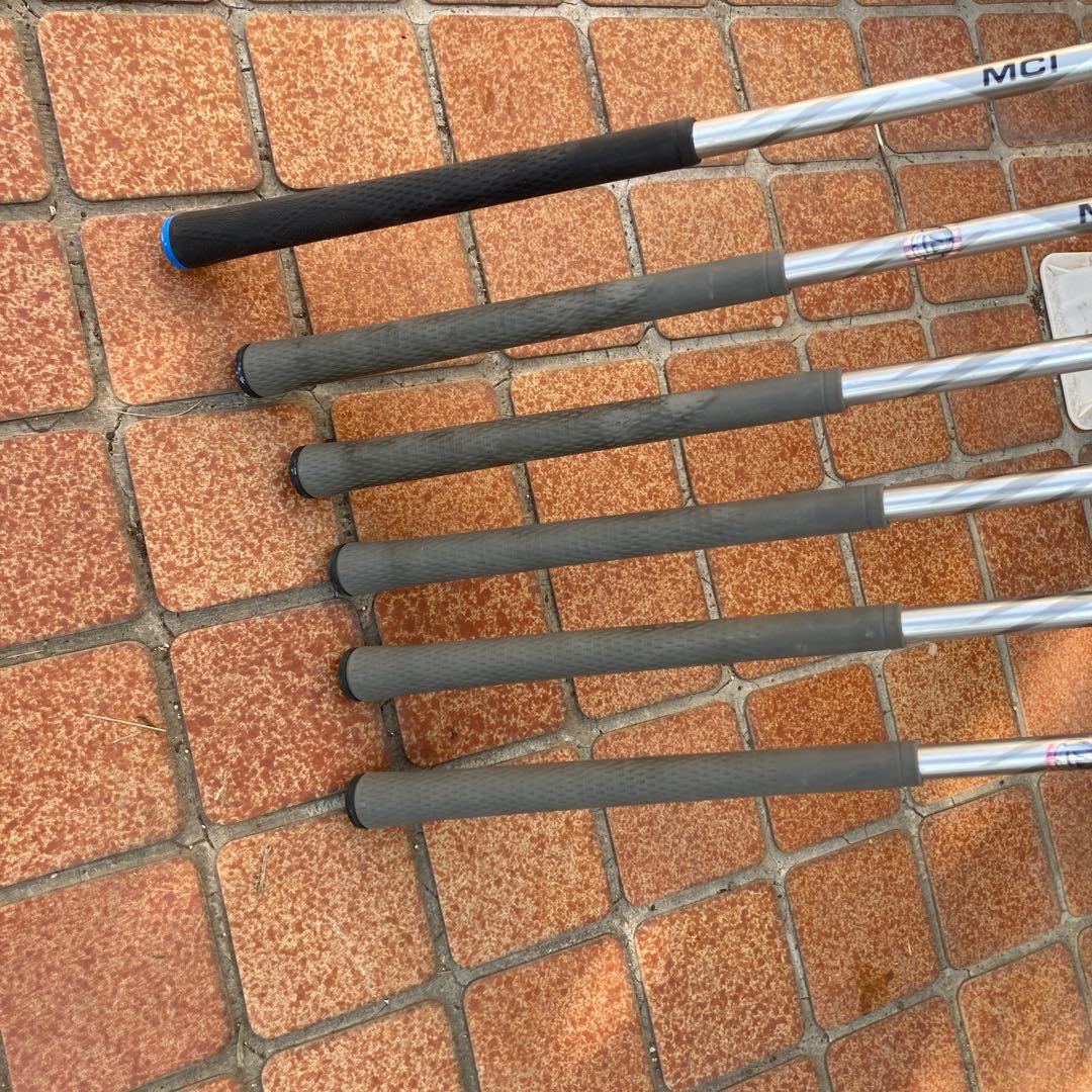 希少Mグローレアイアン7〜Ａ、simグローレ6 番　6本mci80r純正　Ｄ1