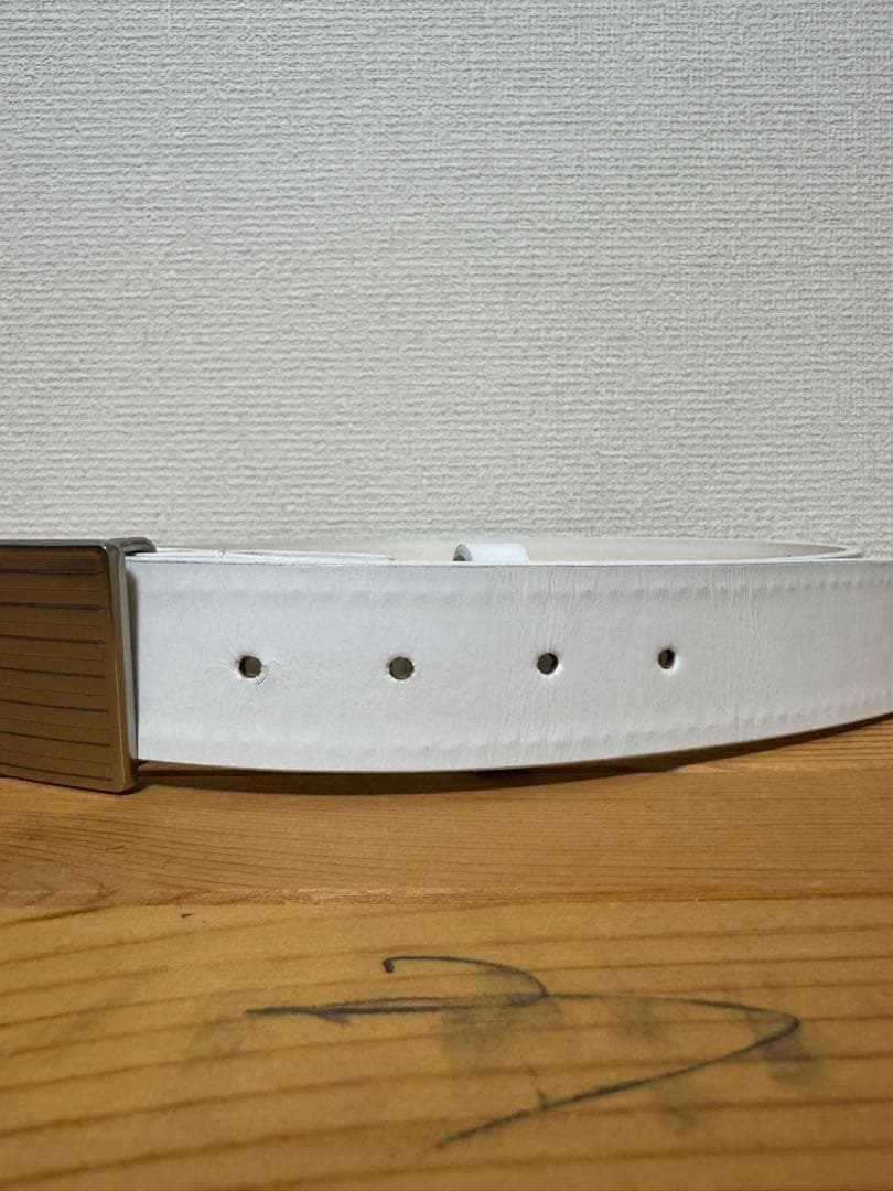 BRIEFING ブリーフィング　ゴルフ　レザーベルト　ホワイト