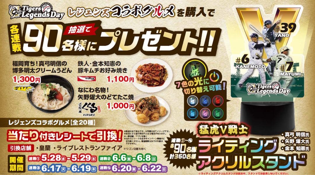 阪神ライティングアクリルスタンド